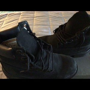 Black Timberland boots